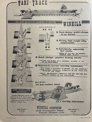 Vari-Track Starting Block Ad