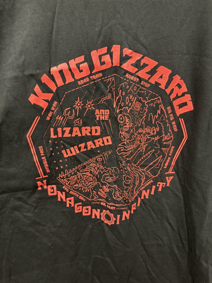 King Gizzard & The Lizard Wizard Nonagon Infinity Tour XL Black