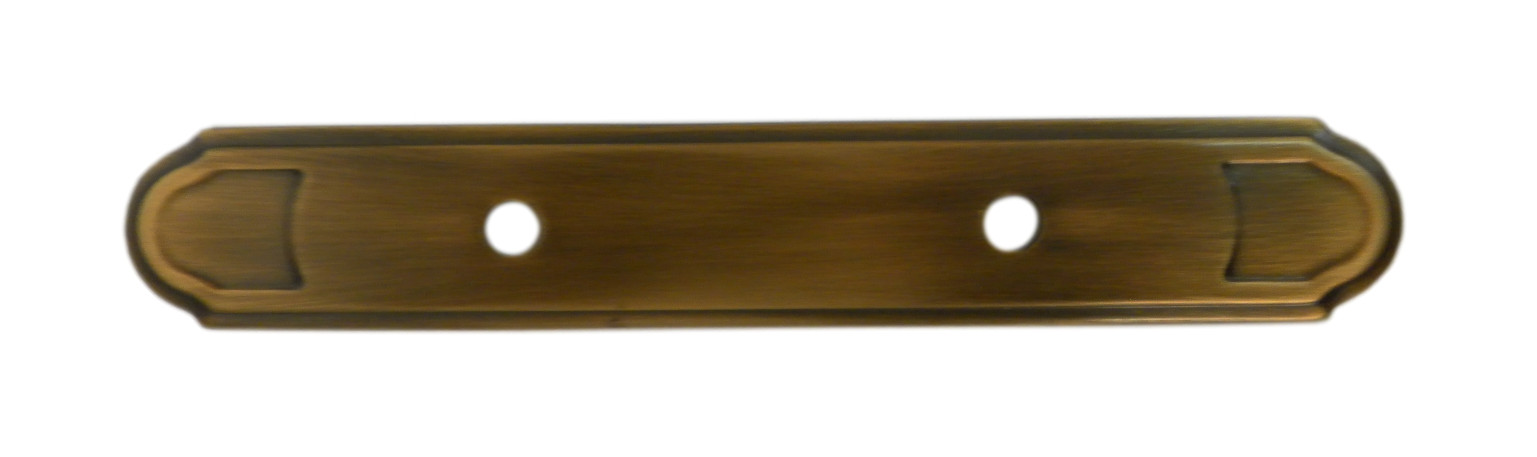 Alno A1568-3-AE Classic Traditional 3"" Cabinet Pull Backplate- Antique English