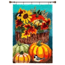 Herrschners® Autumn Abundance Kit & Hanger Latch Hook Kit