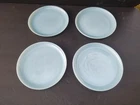 SET OF 4 Vintage Anchor Hocking Fire King Turquoise Blue Delphite 7"Salad Plates