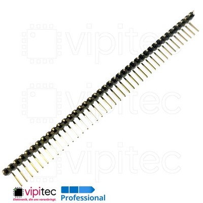  Gewinkelte Stiftleiste 40 Pins THT vergoldet RM 2,54mm B=6 C=3 Pin Header
