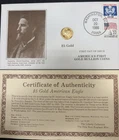 1st Day of Issue US $5 Am Eagle Gold Coin 10-20-86 Uncirculated Supporting Docs