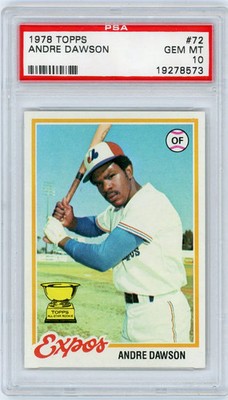 1978 Topps Andre Dawson #72 PSA 10