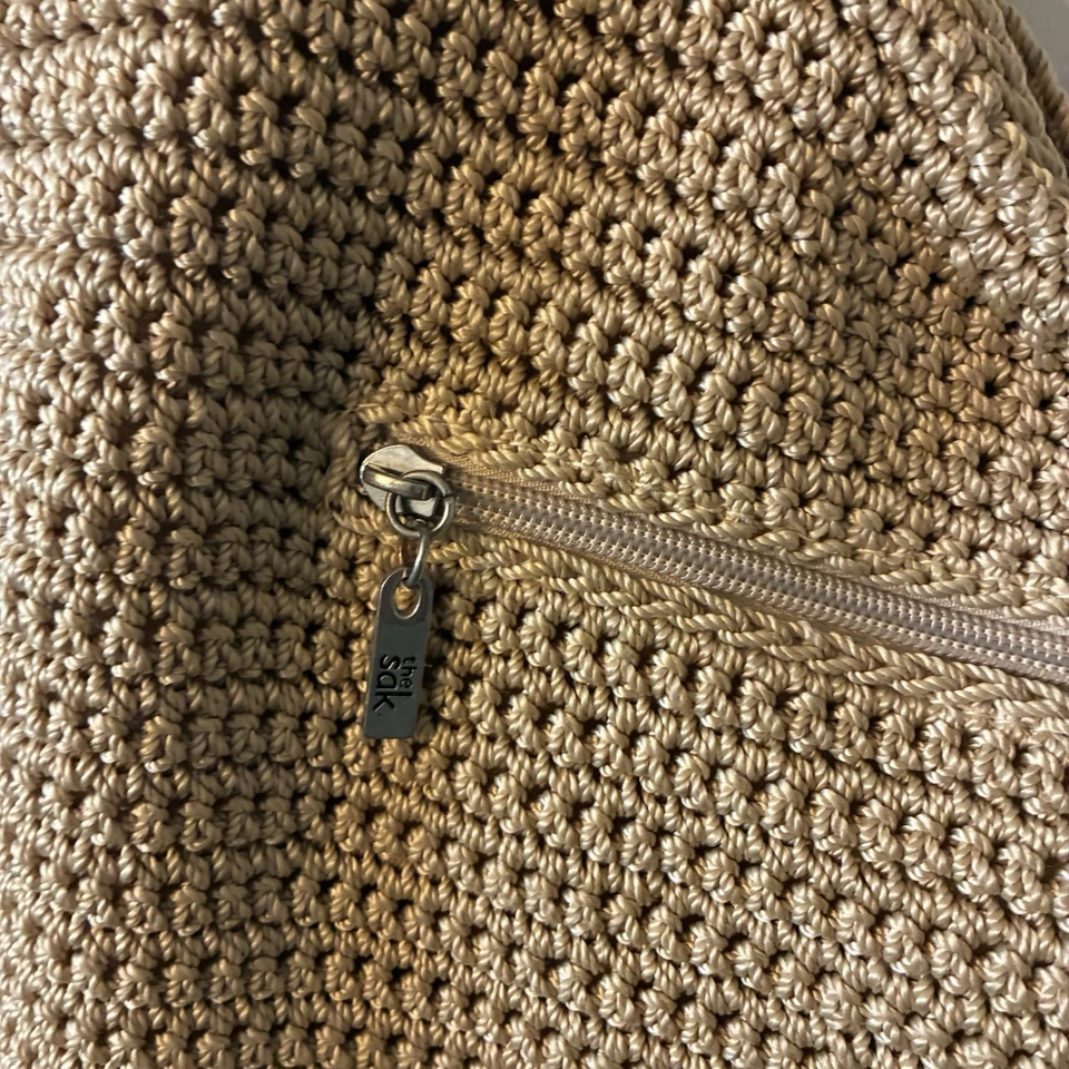 The Sak女式挎包好Vibes浅棕色钩针单肩包 — 第 4/4 张图片