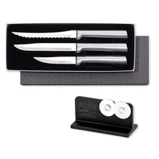 Cutlery 3-piece Cooking Essensials Knife Gift Set with Quick Edge Sharpener, ...