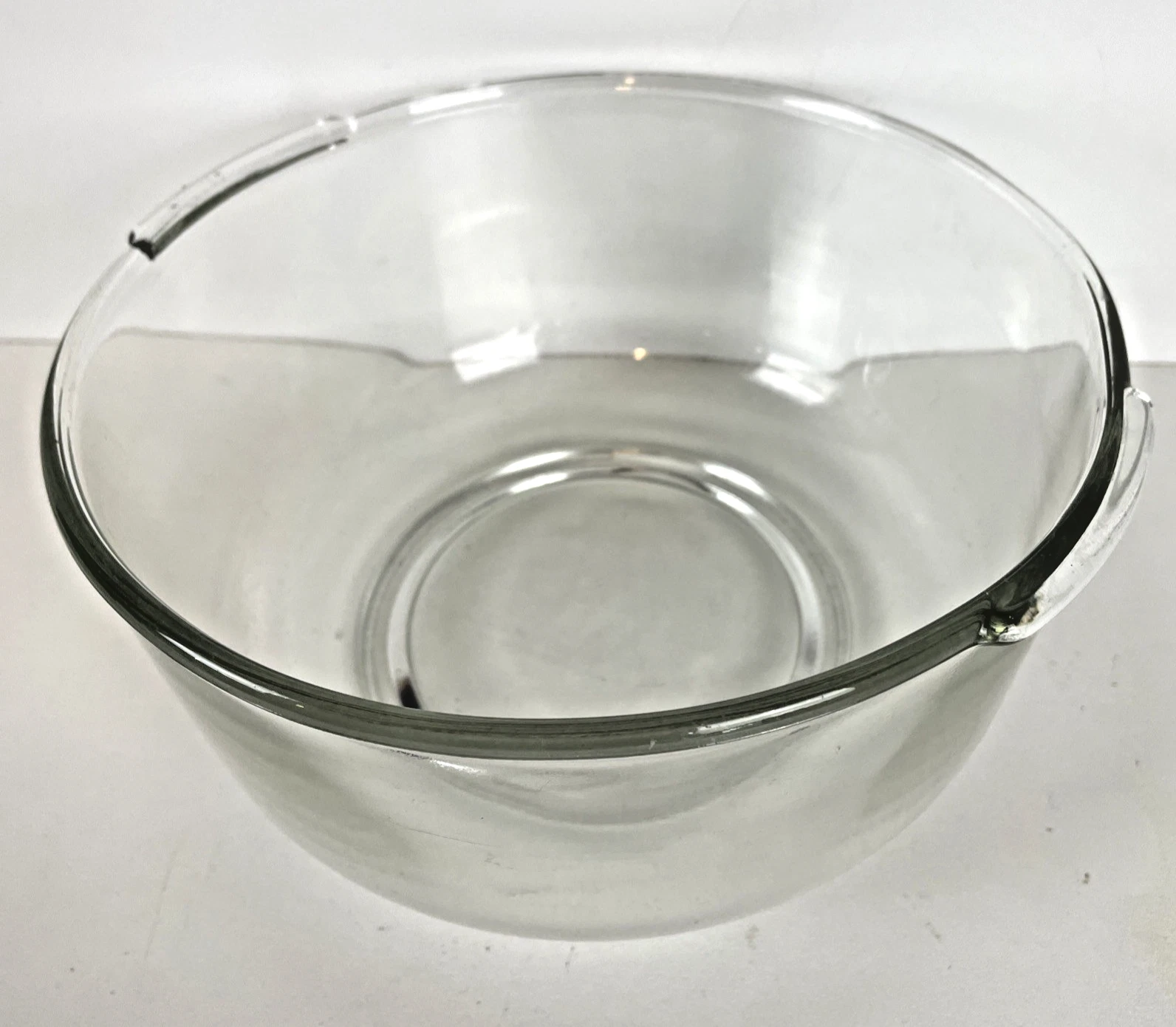 Large Clear Glass 9 in Mixing Bowl Spout Sunbeam Mixmaster 12 Speed Stand Mixer