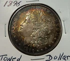 1896 Toned Morgan Silver Dollar