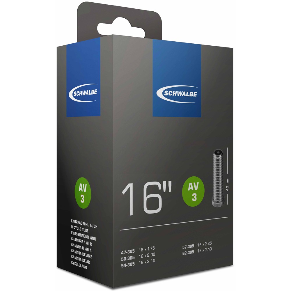 Внутренняя труба велотруба Schwalbe AV3 16 1.75/2.5 AV 40 мм