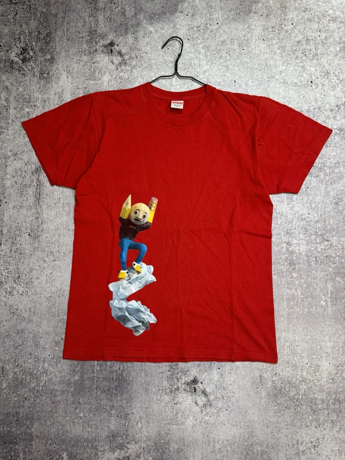 T shirt rouge Supreme Mike Hill SS17 « I Regret Everything » taille M