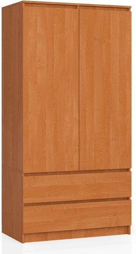 BDW Kleiderschränk 2 Türen, 2 Schubladen, Garderobenschrank für Schlafzimmer - Bild 22 von 67