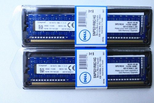 KINGSTON 8GB 2X 4GB PC3-12800U DESKTOP DDR3 1600 MHZ DIMM 240-PIN MEMORY RAM T7 - Picture 2 of 2