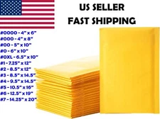 Any Size 50/100/200/500 Kraft Bubble Mailers Padded Envelope Shipping Bags Seal
