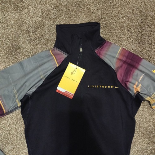 Nike Livestrong Pro Hyperwarm Shirt/Tee/Top Women Size XS 604834-506 - Picture 2 of 5