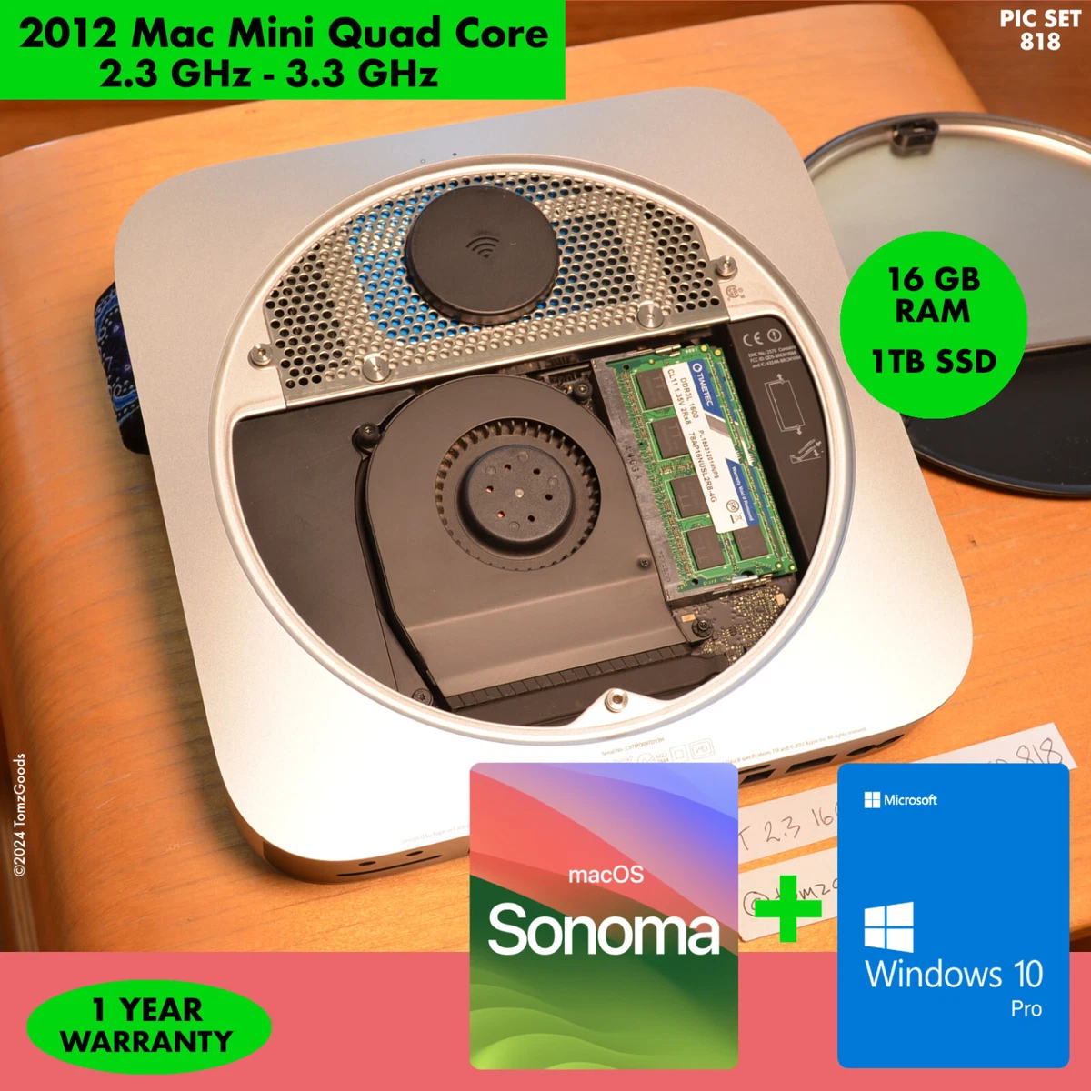 Macデスクトップ mac mini 2012 Core i7 RAM 16GB SSD 1TB 2012 Mac Mini | 2.6 GHz Quad-Core Intel Core i7 | 16 GB RAM | 1TB