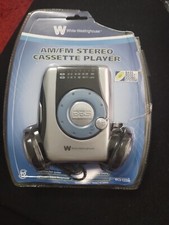 NOS Bass Boost Westinghouse Portable Cassette Player Headphones Damaged Package