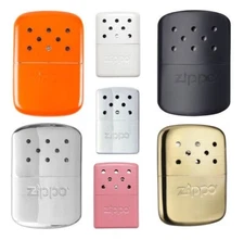 ZIPPO HAND WARMER WINTER BLACK POLISHED CHROME VIRTUALLY ODOURLESS GIFT
