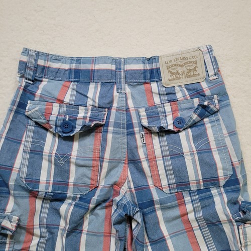 Nike Shorts Boys 10R Blue Plaid Cargo Pockets Casual Golf Youth Pre-owned READ - Picture 12 of 14