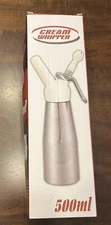Professional Aluminum Whipped Cream Dispenser Cream Maker 500mL (1 Pint) for Des