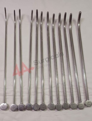4A LISTER URETHRAL DILATORS WITH GUIDE WIRE PASSING FACILITY (SET OF 12 ...
