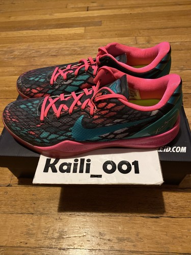 Nike Zoom Kobe 8 ID Size 11.5 Teal Pink 