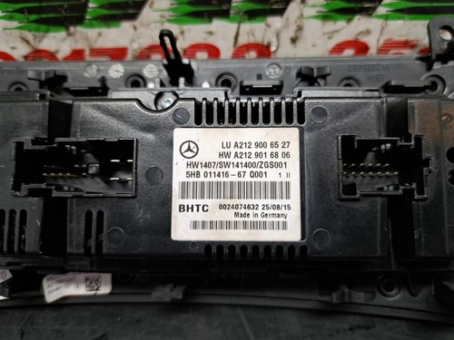 COMANDI CLIMA A/C MERCEDES-BENZ E W212 220 CDI 2015 A2129006527 011416-67 - Foto 6 di 6