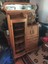 antique quarter sawn oak curio cabinet secretary