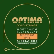 Optima 24K Gold Acoustic Guitar Strings Light 12-52 1747.L