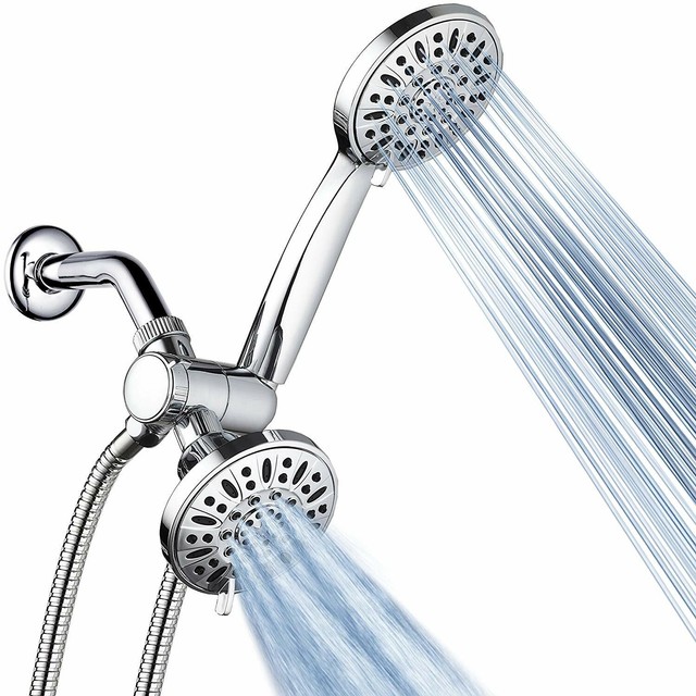 Premium High Pressure Shower Heads 4 Inch High Power Twin Shower