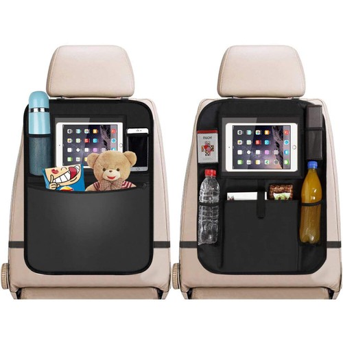 2x Bolsillo de respaldo Bolsa de asiento trasero Protección de respaldo Organizador de coche Asiento trasero - Imagen 2 de 15