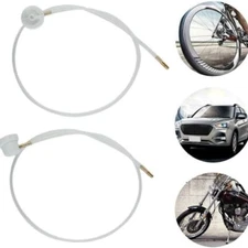 2Pcs White 2X Aerosol Nozzle 360 Degrees Extension Hose for Male Stem Spray Cans