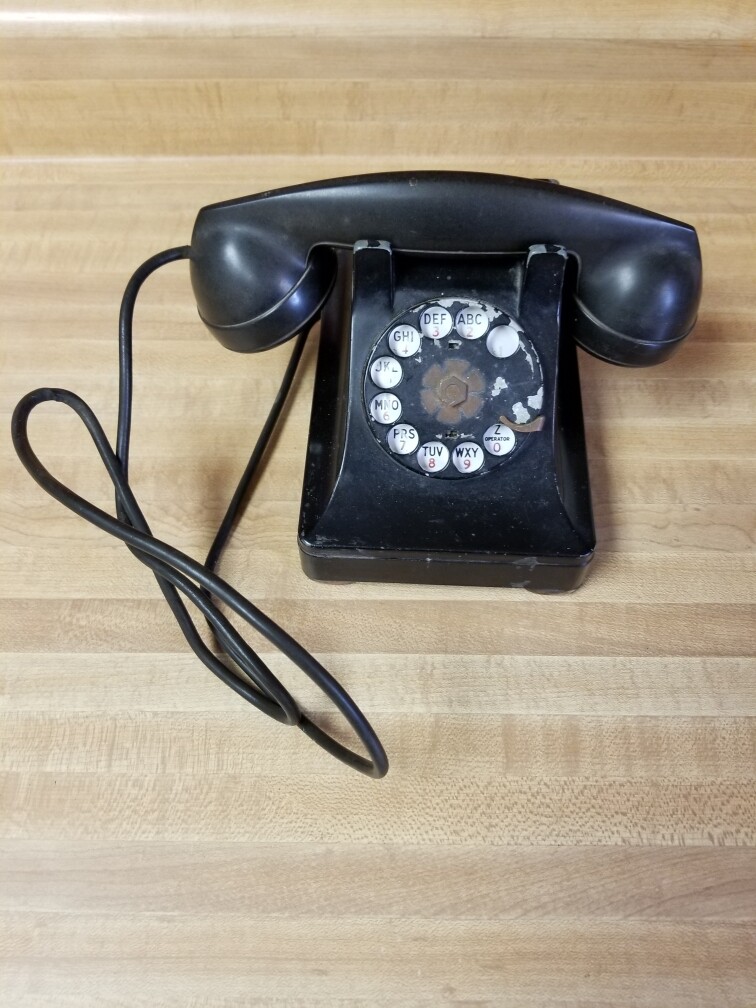 Vintage Bell Systems Western Electric F1 Black Rotary Phone | eBay