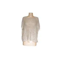 Max Studio Beige Acrylic Linen Knit Blouse M