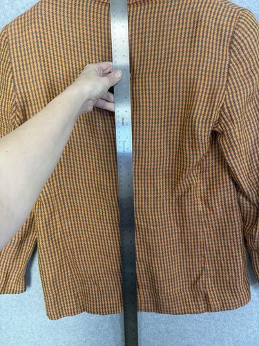 Giacca Blazer Giorgio Armani Collezioni 100% Lino 42 IT Italia PIEDE DI POULE VINTAGE - Foto 24 di 24