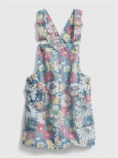 Adorable Gap Toddler Kids Floral Denim Skirtall Girls Size 3, 4 or 5 Years NEW