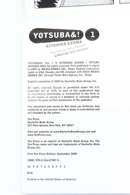 Yotsuba&! Vol 1 Manga Kiyohiko Azuma English Translation Yen Press