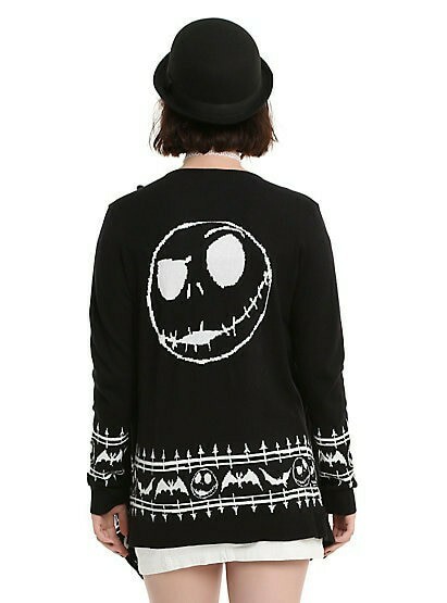 The Nightmare Before Christmas cardigan sweater size Medium | eBay