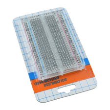 Mini Universal Clear Solderless Breadboard 400 Contacts Tie-Points Available MT-