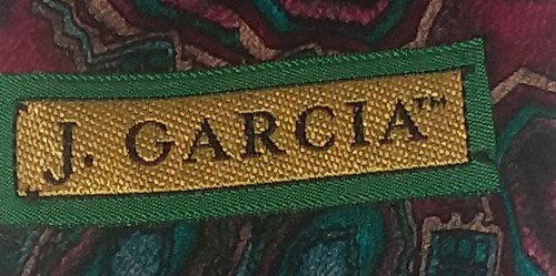 J. Garcia Men's Necktie Abstract 100% Silk Made in the USA Ships Free - Picture 5 of 5