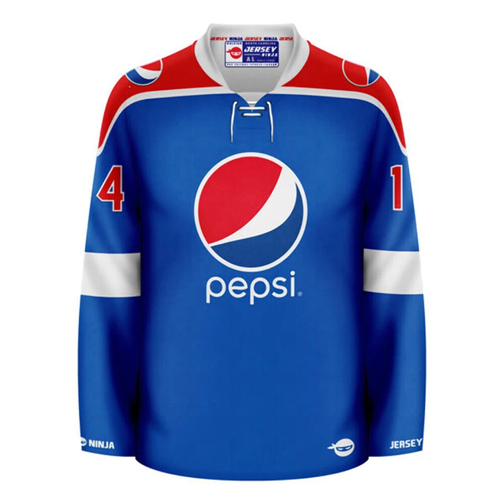 Pepsi Globe Blue Hockey Jersey
