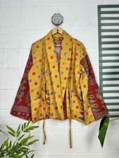 10 Pc Indian Handmade Kantha Jacket, Soft Cotton Kantha Jacket, Bath Robe Kimono