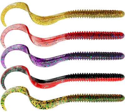 Savage Gear Softbaits zum Barschangeln & Zanderangeln Rib Worm 10,5cm 5g, Wurm