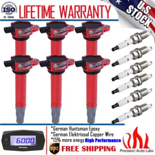 6 Pack Ignition Coil & Spark Plug For Chrysler Sebring Dodge 2.7L 3.5L V6 UF502