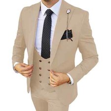 Men 3 Piece Wedding Suit Business SuitsWedding Suit Homme Blazer Pants Vest 