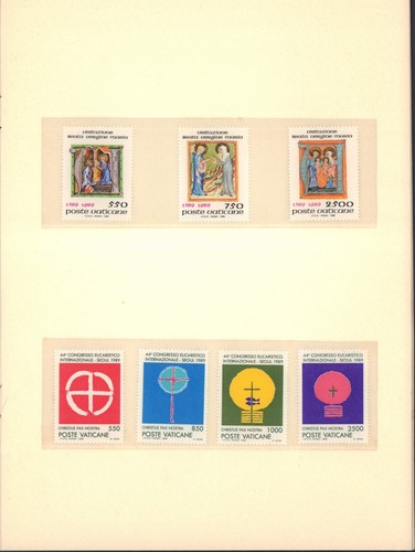 VATICAN 1989 MINT MNH 830-837, 826-829, 838-844, 845-849 - Picture 3 of 6
