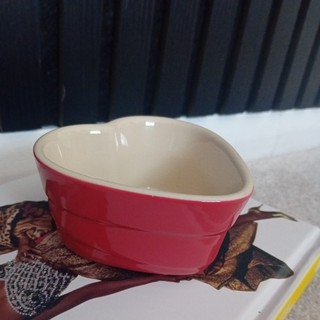 Le Creuset Heart Shaped Red Ramekin Dish