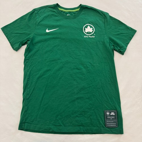 Chemise homme Nike NYC New York City Parks vert blanc logo adulte moyen CV543-302