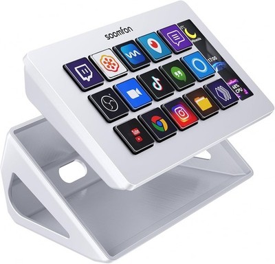 SOOMFON Stream Control Deck Studio Stream Controller mit 15 Makrotasten & Dashbo