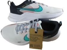 Nike Women's Downshifter 12 Running Shoes White Obsidian Red Jade Size 8 NIB