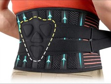 Adjustable Lower Back Brace Lumbar Support Waist Belt For Men Women Pain Relief